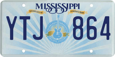 MS license plate YTJ864