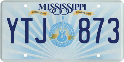 MS license plate YTJ873