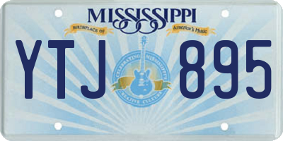 MS license plate YTJ895