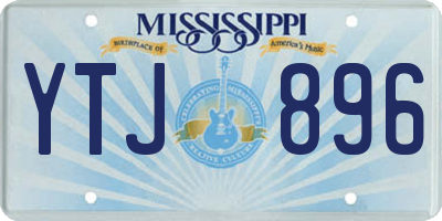 MS license plate YTJ896