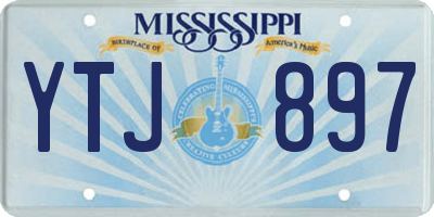 MS license plate YTJ897