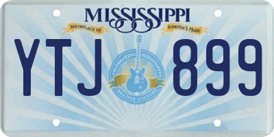 MS license plate YTJ899