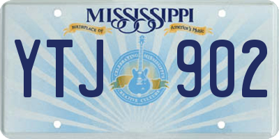 MS license plate YTJ902