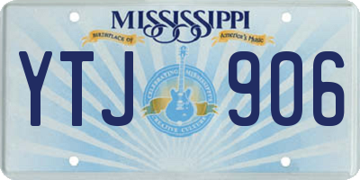 MS license plate YTJ906