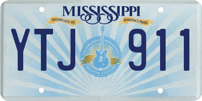 MS license plate YTJ911