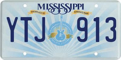 MS license plate YTJ913
