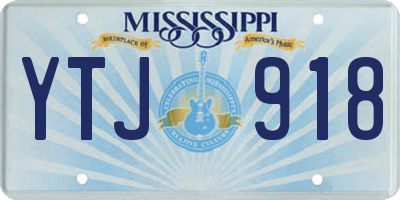 MS license plate YTJ918