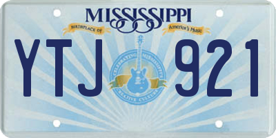 MS license plate YTJ921