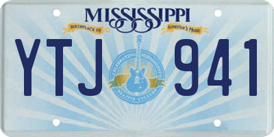 MS license plate YTJ941