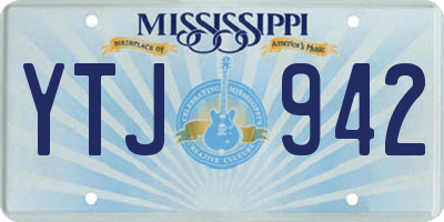 MS license plate YTJ942