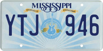 MS license plate YTJ946