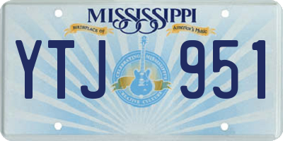 MS license plate YTJ951