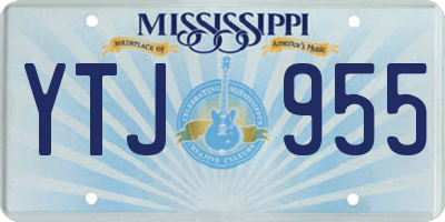 MS license plate YTJ955
