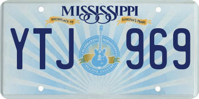 MS license plate YTJ969