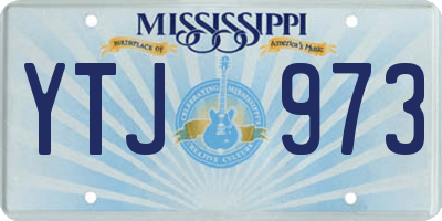MS license plate YTJ973