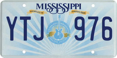 MS license plate YTJ976