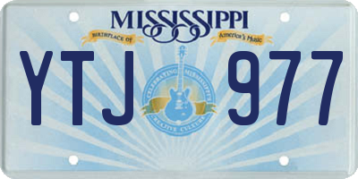 MS license plate YTJ977