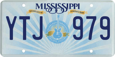 MS license plate YTJ979