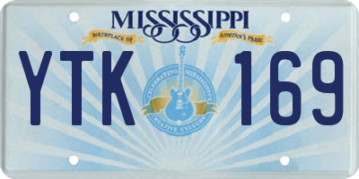 MS license plate YTK169