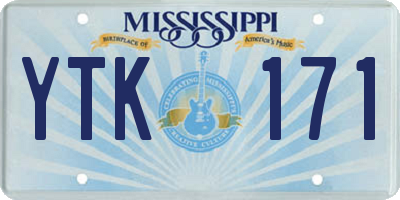 MS license plate YTK171