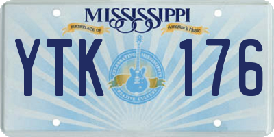 MS license plate YTK176