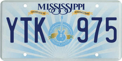 MS license plate YTK975