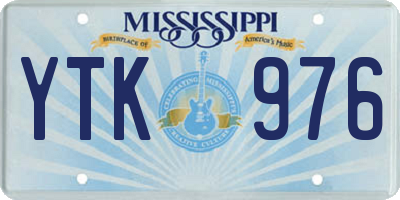 MS license plate YTK976
