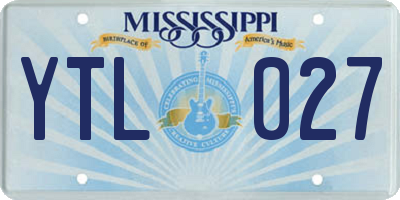 MS license plate YTL027