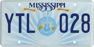 MS license plate YTL028