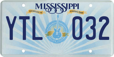 MS license plate YTL032