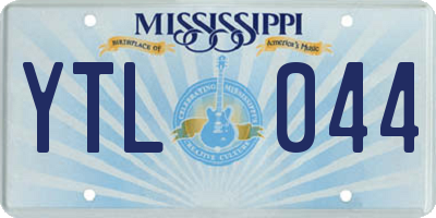 MS license plate YTL044