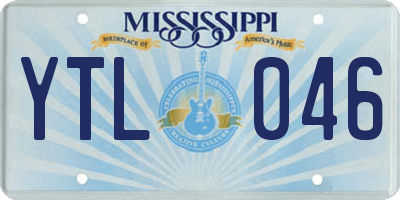 MS license plate YTL046