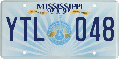 MS license plate YTL048