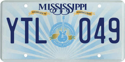 MS license plate YTL049