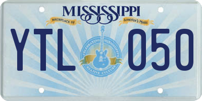 MS license plate YTL050