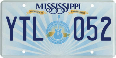 MS license plate YTL052