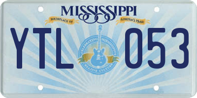 MS license plate YTL053