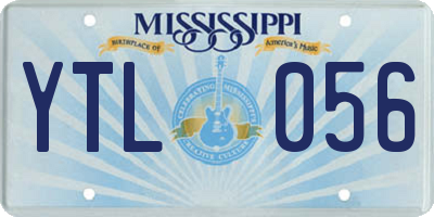 MS license plate YTL056