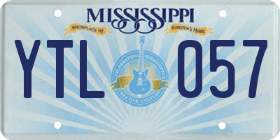 MS license plate YTL057