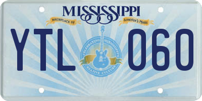 MS license plate YTL060
