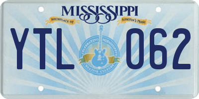 MS license plate YTL062
