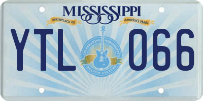 MS license plate YTL066