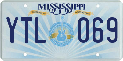 MS license plate YTL069