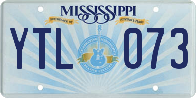 MS license plate YTL073