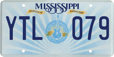 MS license plate YTL079