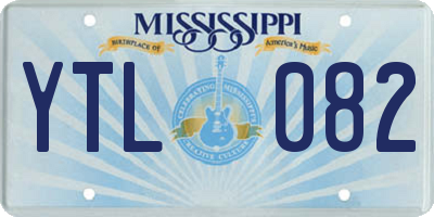 MS license plate YTL082