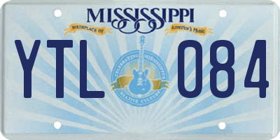 MS license plate YTL084