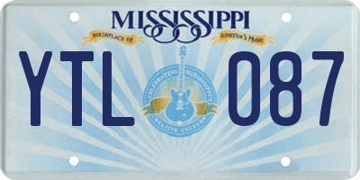 MS license plate YTL087