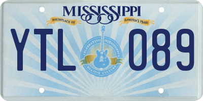 MS license plate YTL089