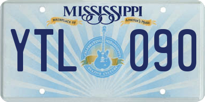 MS license plate YTL090
